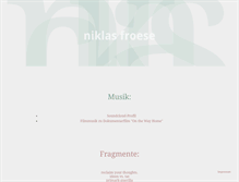 Tablet Screenshot of niklasfroese.de